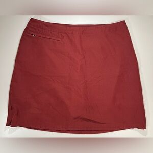 Patagonia Burgundy Faux Suede Skort Size 14